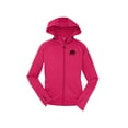 thumbnail image 1 of Gravity Outdoor Co. Womens Fleece Hooded Jacket - Black Logo - Pink Raspberry - 2XL, 1 of 1