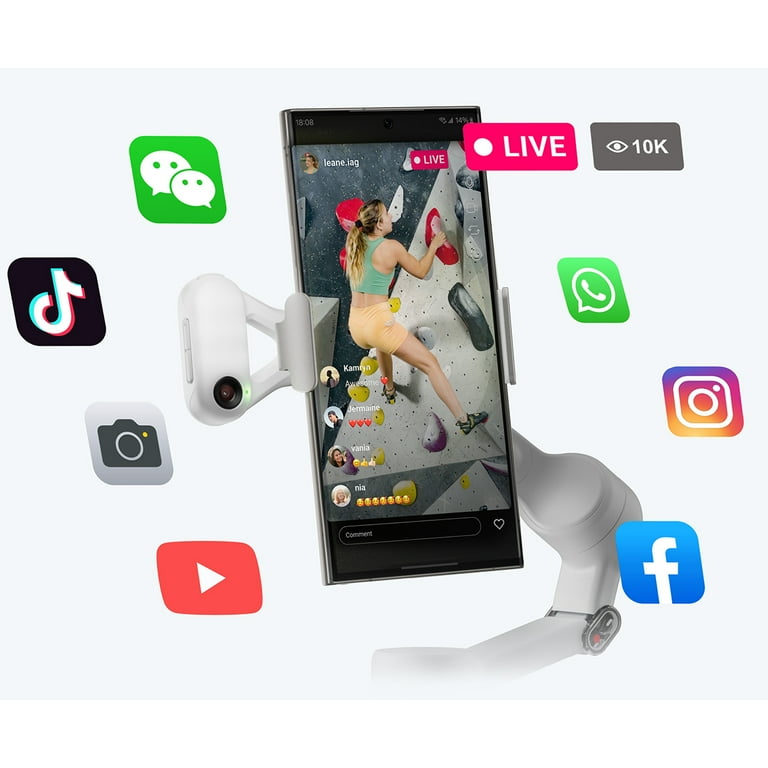 Insta360 Flow 2, AI Tracker Bundle, Stone Gray - Walmart.com