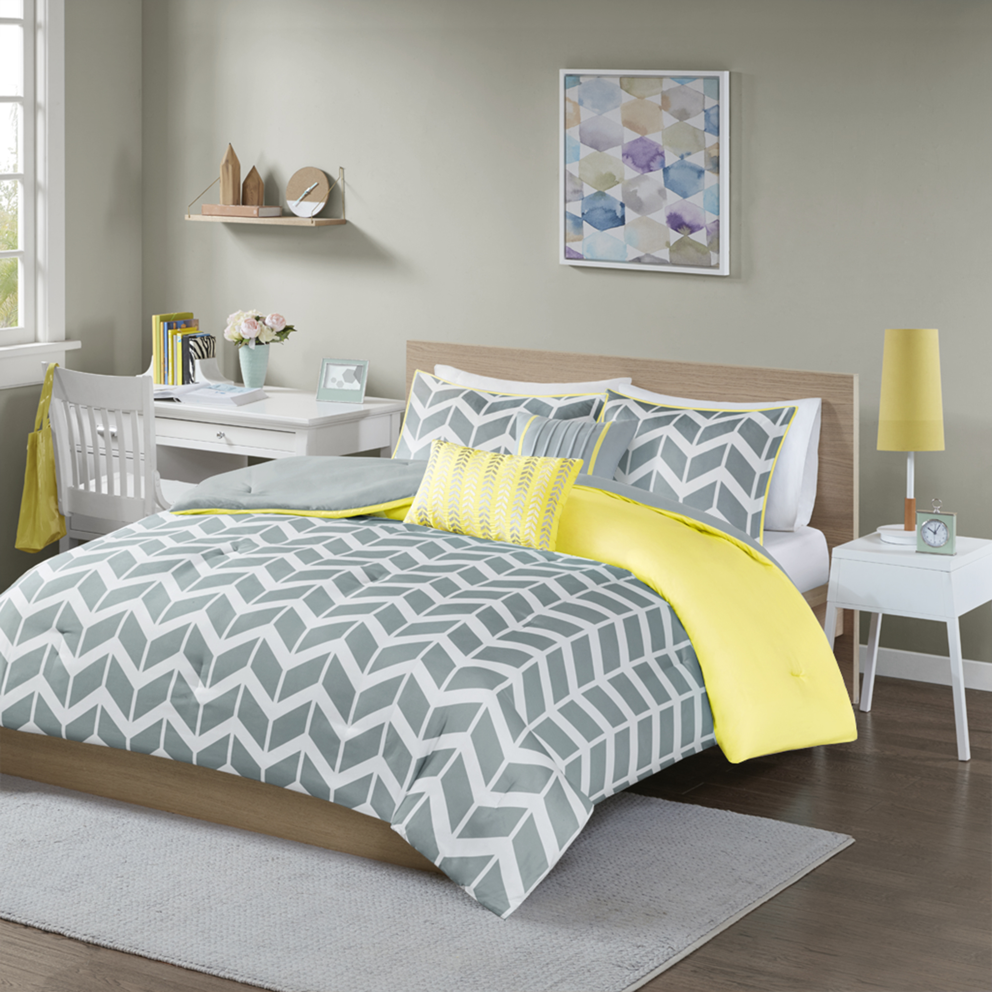 Home Essence Apartment Darcy Ultra Soft Bedding Comforter Set Walmart