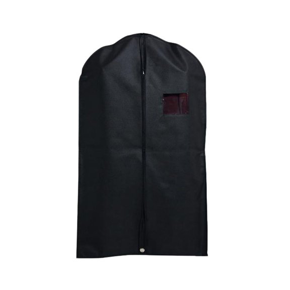 WHAMVOX Proof Garment Bag for Clothes Storage and Travel Made of Non Woven Fabrics Black Long Size Fits Most Clothes Dresses Suits Coats