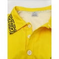 thumbnail image 5 of Men's Casual Henley Shirts Classic Button Cotton Short Sleeve T-Shirt Summer Basic Solid Lightweight Tees Tops Yellow 3XL, 5 of 6