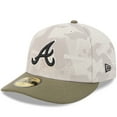 thumbnail image 3 of Men's New Era Light Beige/Olive Atlanta Braves 2025 Armed Forces Day 59FIFTY Fitted Hat, 3 of 5