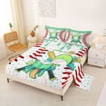 thumbnail image 2 of Erosebridal Cartoon Baseball Popsicle Queen Sheet Sets 4 Pieces For Boys Girls,Kids Teens Green Dessert Cream Bed Set,Green Red, 2 of 5