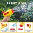 thumbnail image 3 of Pistola de burbujas eléctrica automática para niños, jabón, cohete, máquina de burbujas, juguete portátil para fiesta al aire libre, soplador de luz LED, juguetes, regalos para niños, 3 of 4