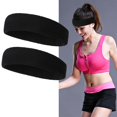 thumbnail image 4 of Hairband Sweat Headband Hair Turban Deportes Al Aire Libre Diademas Para Lavado De Cara Fitness Yoga Moda Elástico Wraps Para Hombres Y Mujeres 2 Pcs Guardurnaity OD013456-00, 4 of 6
