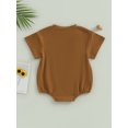 thumbnail image 4 of Bagilaanoe Newborn Baby Boy Girls Rompers Short Sleeve Bodysuits 6M 12M 18M 24M Infant Casual One Piece Short Jumpsuit, 4 of 8