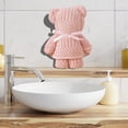 thumbnail image 4 of Bear Bath Towel Valentine's Day Gift Soft Absorbent Hand Towels for Wedding Graduation Baby Baptism Birthday Souvenir Supplies (Pink), 4 of 6