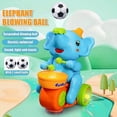 thumbnail image 3 of Musical Walking Elephant Drummer Toy, Drum Elephant Floating Ball Toy with LED Lights & Sounds, 3 of 5