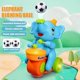 thumbnail image 3 of Musical Walking Elephant Drummer Toy, Drum Elephant Floating Ball Toy with LED Lights & Sounds, 3 of 5