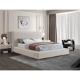 thumbnail image 2 of Meridian Furniture Devin Full Size Contemporary Fabric Standard Bed, Beige, 2 of 11
