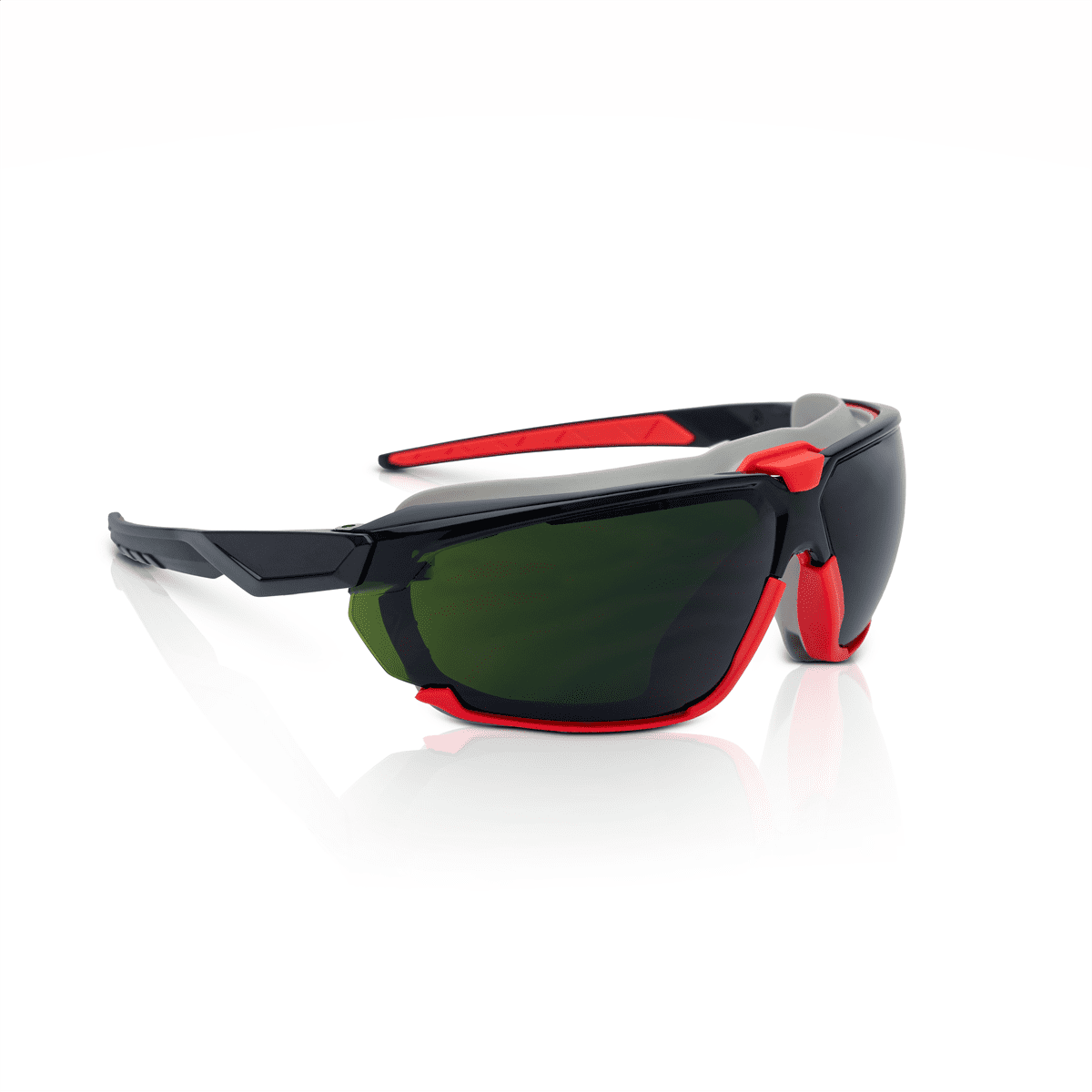 Jackson Safety Safety Glasses - HyperGuard G-Series - Shade 5.0 IR Lens - Black Frame - Gasketed - STA-CLEAR Anti-Fog