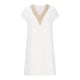 thumbnail image 4 of Puntoco Vestido De Manga Corta Con Cuello En V, Vestido Casual Con Cuello En V De Color Sólido De Verano Para Mujer Blanco Xxl, 4 of 6