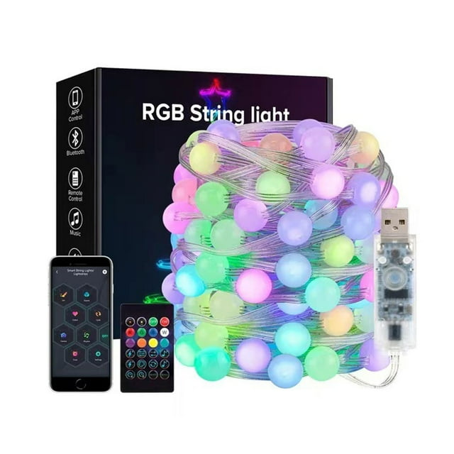 NIZELUK Clearance Smart LED Strip Lights 16.4ft App-Controlled Color-Changing Light Bar with Music Sync for Bedroom, Kitchen, TV, and Party Decor, Perfect for Mood Lighting