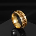 thumbnail image 1 of Nuevo anillo de pareja giratorio de acero inoxidable genial, cadena giratoria de alta calidad, anillos giratorios para mujer, hombre, joyería Punk, regalo de fiesta Tan Jianjun unisex, 1 of 2
