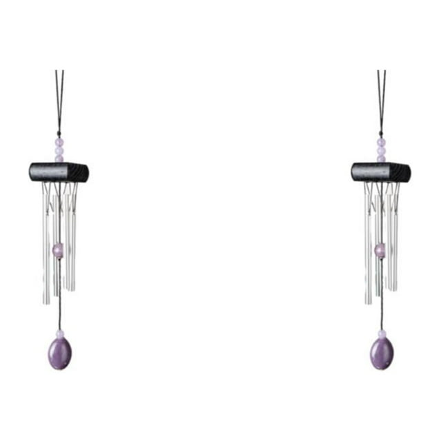 Guardoinrt Exquisite Wind Chimes With Intricate For Refined Look Wind Chime Pendant Small Wind Chimes Materials black 2Set
