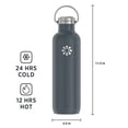 thumbnail image 5 of Botella Deportiva Lifefactory De Acero Inoxidable Con Aislamiento Al Vacío De 32 Onzas, Carbono, 5 of 5