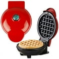 thumbnail image 1 of Circular Mini Red Waffle Maker For Classic Stainless Steel Household Electric Cake Maker 350w For Pancakes Biscuits For, 1 of 5