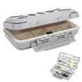thumbnail image 2 of Portable Fishing Tackle Box, Sea Fishing Tackle Container, Waterproof System Silicone Seal Strip Green/Gray For Pool Wild Fishing Lake Sea Fishing C Gray, 2 of 8