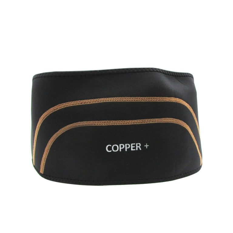 Copper Plus Gear Premium Fit Back Brace Lower Lumbar Support Belt.  Adjustable for Men and Women. Comfortable Copper Infused Back Wrap Perfect  for Working or Playing Sports (Waist 39 - 50) 