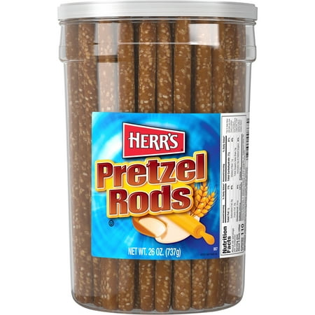 Herr's Pretzel Rods Canister, 26 Oz