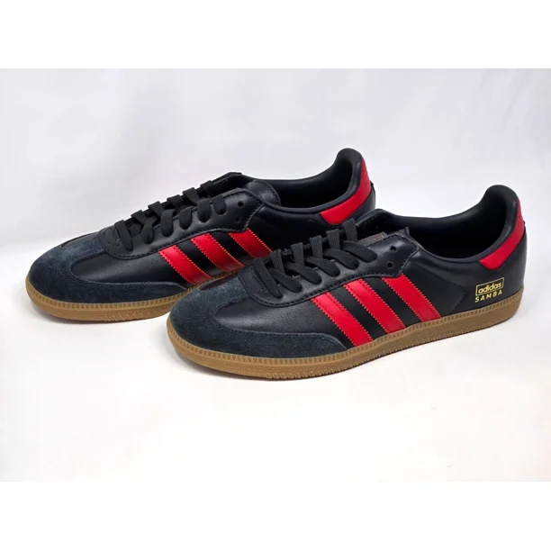Adidas Originals Samba OG Men's Sizes Carbon Black Red Scarlet Shoes IG6173 NBY