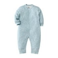 thumbnail image 1 of TZEWGL Long Sleeve Solid Color Playsuit For Toddler Jumpsuit For Kid Summer Holiday size 12-18M, 1 of 2