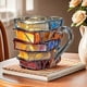 thumbnail image 5 of Novelty 3D Painted Books Coffee Mug, Unique Stacked Books Shaped Coffee Mug Gifts for Book Lovers, 5 of 5