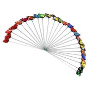Plant Stake, Garden Butterflies Shape Stakes PVC Colorful Garden Ornaments Accessories for Flower Pot Yard 25PCS