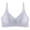 Gray-Bra, variant on Simple V Neck Wireless Seamless Support Bras Adjustable Thin Strap Soft Skin Friendly Daily Comfort Bra Beige M