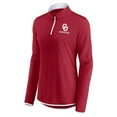 thumbnail image 2 of Women's Fanatics Crimson Oklahoma Sooners Worth the Drive Quarter-Zip Top, 2 of 3