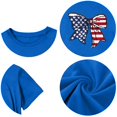thumbnail image 6 of EnJoCho Boys Girls 4th of July Shirt Cotton Kid Red White and Blue USA American Flag Shirts Comfortable Patriotic Top Printed T-Shirt 4th of July Kids Star Print T-Shirt, 6 of 8