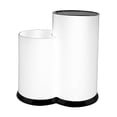 thumbnail image 4 of Estante para cuchillos, almacenamiento de herramientas de cocina, soporte para cubiertos, secado vertical independiente Blanco 2 ranuras, 4 of 9