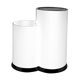 thumbnail image 4 of Estante para cuchillos, estante para guardar cubiertos, soporte para utensilios de cocina estilo granja Blanco 2 ranuras, 4 of 9