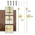 thumbnail image 3 of Wall Sconces Candle Holder - Set of 2 Vintage Candle Sconces for Candlestick Taper Retro Long Metal Sconce Wall Decor for Living Room Dinning Room Bedroom Bathroom, Gold, 3 of 4