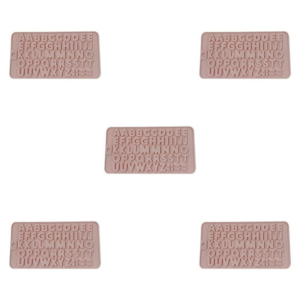 Wosthever Gran oferta, 1 pieza, molde de silicona DIY, letras, molde de Chocolate, herramientas de decoración de pasteles, bandeja, moldes de Fondant, Type2 NO2 Wosthever CBP259276