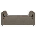 thumbnail image 3 of Robin Upholstered Accent Bench with Armrests Brown, 3 of 8