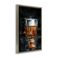 thumbnail image 4 of Stupell Industries Straight Whiskey Glass Food & Beverage Painting Brown Floater Framed Canvas Art Print Wall Art, 17 x 25, 4 of 10