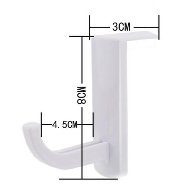 Headphone Hanger Wall Hook with Strong Adhesive for PC Monitor or Desk Organization, Universal Earphone Stand Rack to Prevent Damage and Keep Space Tidy