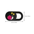 thumbnail image 3 of WHAMVOX 3Pcs Assorted Color ABS Laptop Camera Privacy Protection Cover Universal Webcam Cover 1.85X0.9X0.1In, 3 of 8