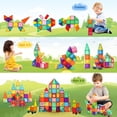 thumbnail image 5 of 120pcs Magnetic Tiles for Kids,Educational Magnetic Building Blocks for Boys Girls, STEM Preschool Kindergarten Learning Toys, 5 of 9