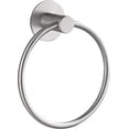 thumbnail image 1 of Elegante porta toallas de mano de acero inoxidable, adhesivo a prueba de óxido, montaje en pared para baños y cocinas, sin perforaciones, fácil instalación, 1 of 5
