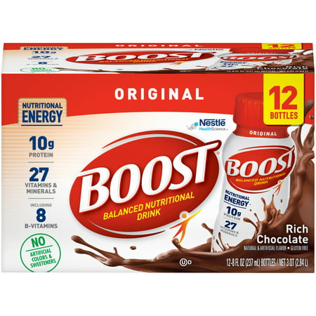 Boost Original Nutritional Drink, Rich Chocolate, 8 Fl Oz, 12