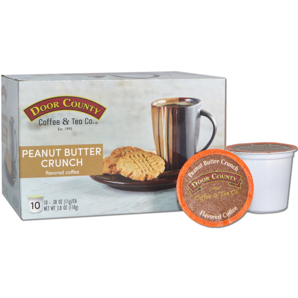 Door County Coffee Peanut Butter Crunch Flavored Specialty SingleServe