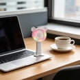 thumbnail image 6 of Dvumao 3-Speed Mini Handheld Fan, USB Rechargeable Portable Fan with LED Light, Base & Charging Cable, 6 of 6