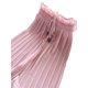 thumbnail image 2 of Pantalones Luxsea de pierna ancha con volantes para niñas pequeñas, transpirables, informales, de verano, con estampado sólido, de cintura alta, largos, 2-10T, 2 of 5