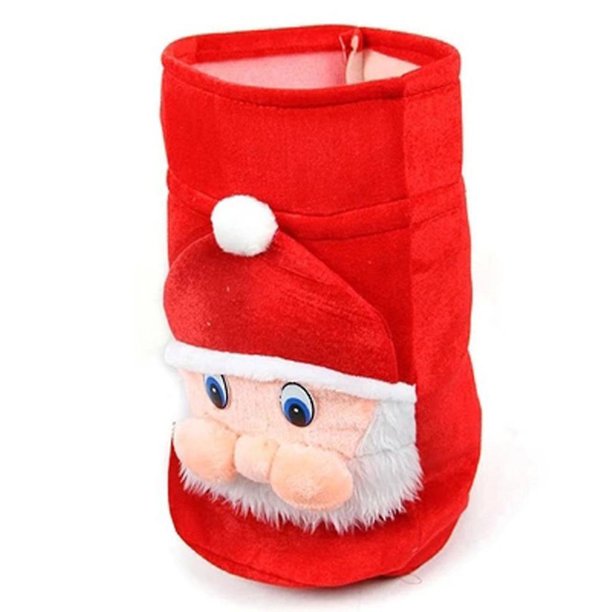 Bolsa de dulces navideños YONGSHENG con cordón de Papá Noel tamaño 33x46 cm
