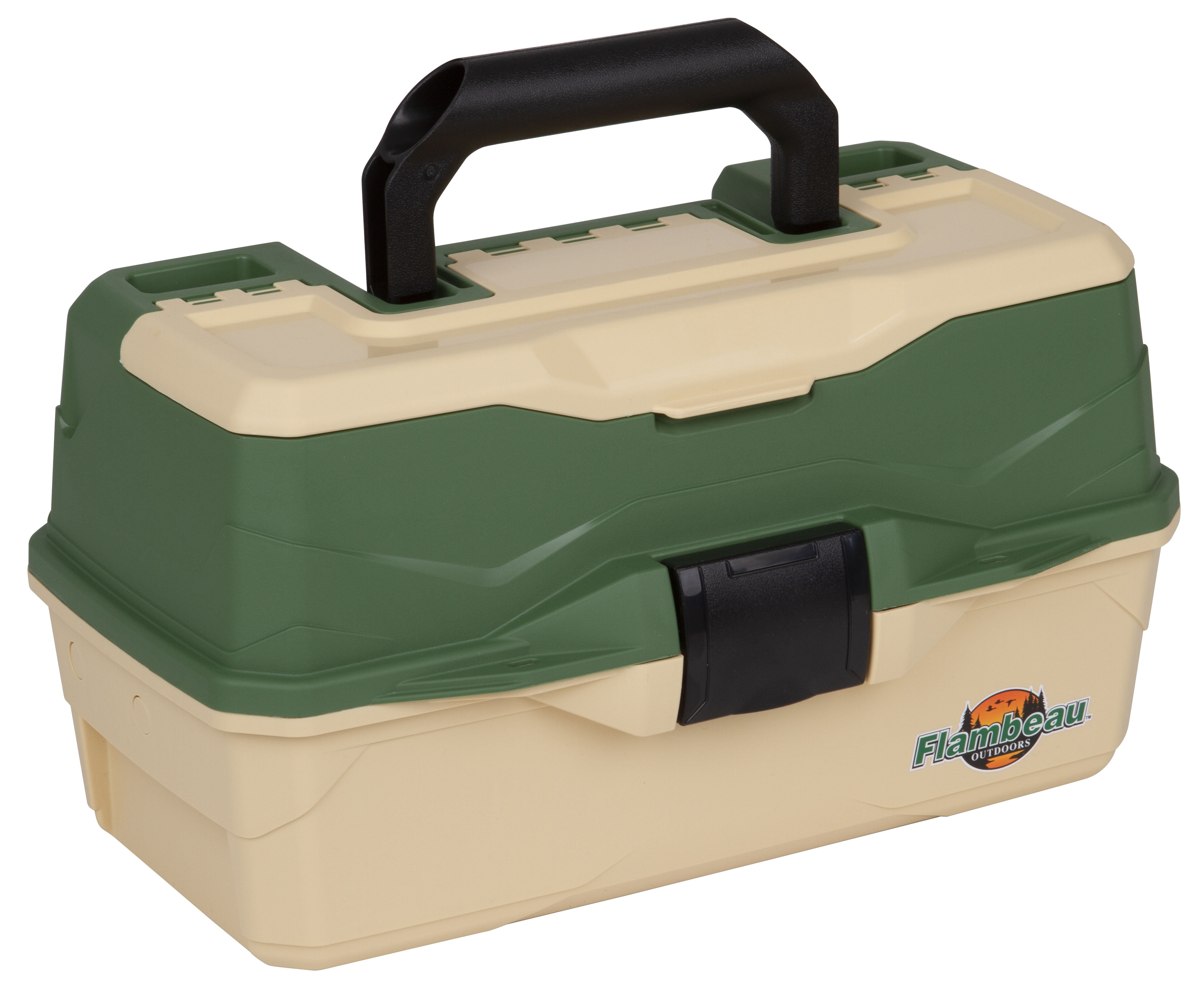 Flambeau Outdoors, Two Tray Tackle Kit, 63 Pieces, Fishing Tackle Box,  Plastic, 14 inches 
