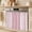 Blush Pink, White, Pink, variant on Vintage Pink Striped Oven Skirt for Farmhouse Kitchen Décor, Farmhouse Modern Stripes Boho Oven Curtain Tie Top Decorative Stove Skirt, Cabinet Dish Washer Curtains with 8 Ribbon Ties 30"x21.5"
