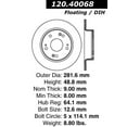 thumbnail image 2 of Centric 120.40068 Premium Brake Rotor, Medium Fits select: 2013-2016,2018-2023 HONDA ACCORD, 2 of 2