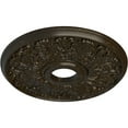 thumbnail image 3 of Ekena Millwork 16 1/2"OD x 3 5/8"ID x 1 1/8"P Apollo Ceiling Medallion (Fits Canopies up to 5 5/8"), Hand-Painted Stone Hearth Crackle, 3 of 6